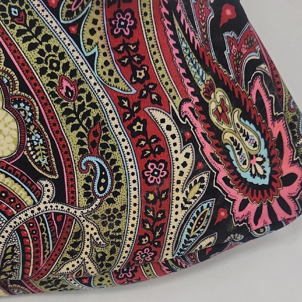 Talbots Vibrant Paisley Clutch with Black Strap - Picture 3 of 11